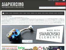 Tablet Screenshot of aiapiercing.com